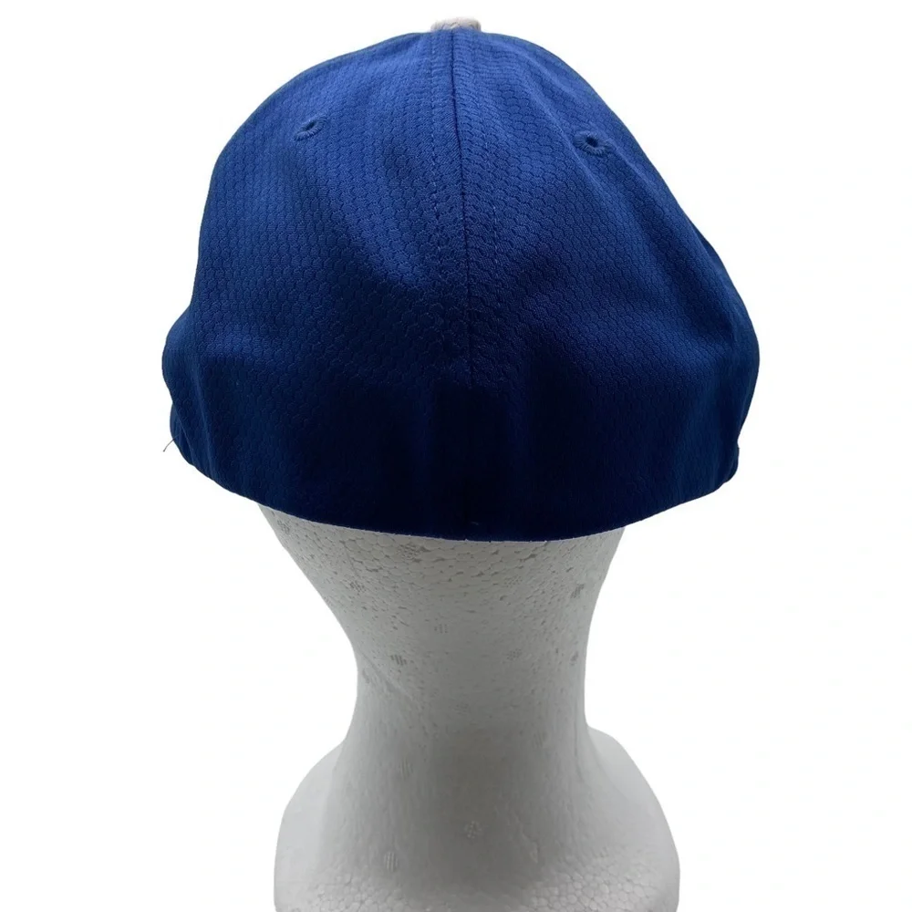 Budweiser But Light Hat Baseball Cap Fitted Elastic Embroidered Logo Blue White